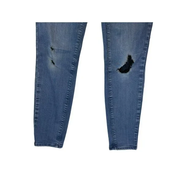 Paige Jeans Verdugo Ultra Skinny Distressed 27 x 29 Blue Stretch Comfortable - Picture 7 of 9